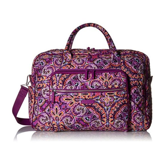 Vera Bradley Handbags - Vera Bradley Women's Cotton Weekender Travel Bag Dream Tapestry